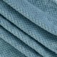 Waffle Textured Slate Blue Fleece Blanket, Super Soft and Warm 50x70 inches Throw Blanket for Couch, Cozy, Fuzzy and Lightweight