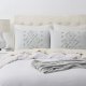Pillow Cases King Size Set of 2, Tufted and Super Soft Boho Pillowcase with Envelope Closure, 20x36 inches, Grey
