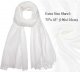 Women Summer Scarfs Lightweight Large Long Gauze Shawl Linen Beach Wrap Plain 75”×43”