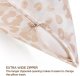 100% Mulberry Silk Pillowcase for Hair and Skin,Khaki Leopard Silk Pillow Case with Hidden Zipper,Standard Size Single Pack,20x26 Inches