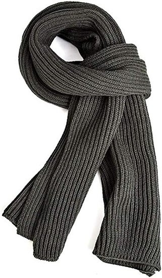 Warm Autumn and Winter Scarf, Unisex Pure Color Winter Neck Warm Knitting Yarn Scarf