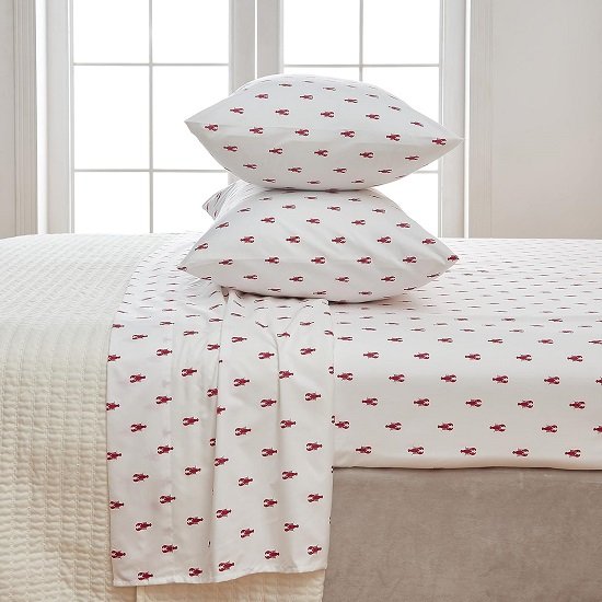 4-Piece Coastal Lightweight Microfiber Full Sheet Set. Wrinkle Resistant, Comfortable, Soft, All Season Bed Sheets.
